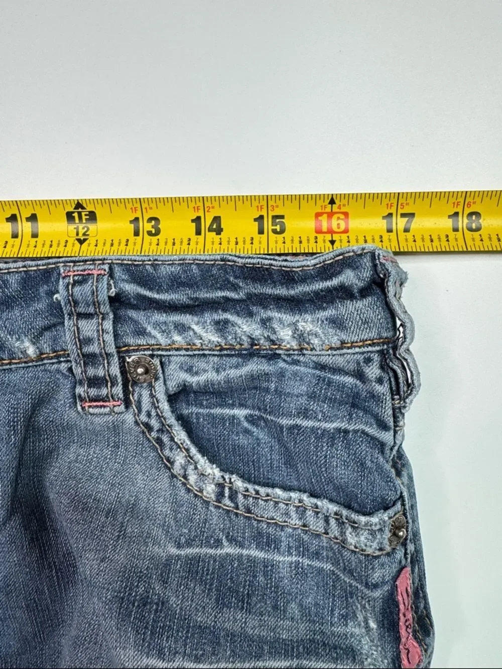 Silver Jeans Devah Raw Hem Denim Mini Skirt Size 31